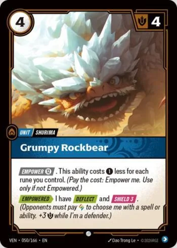 Grumpy Rockbear 50 de Vendetta (Riftbound)