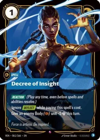 Decree of Insight 61 de Vendetta (Riftbound)