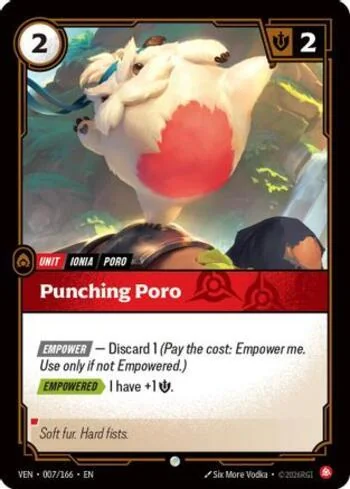Punching Poro 7 de Vendetta (Riftbound)