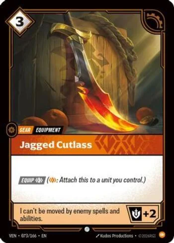 Jagged Cutlass 73 de Vendetta (Riftbound)