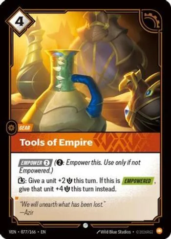 Tools of Empire 77 de Vendetta (Riftbound)