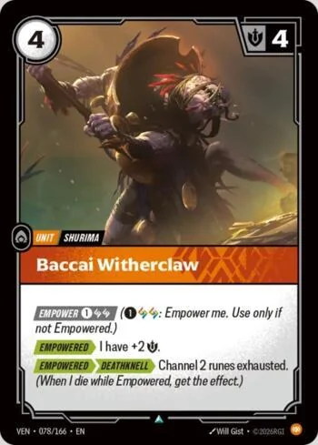 Baccai Witherclaw 78 de Vendetta (Riftbound)