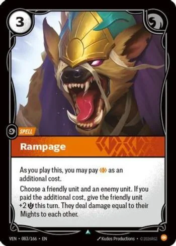 Rampage 83 de Vendetta (Riftbound)