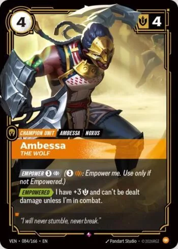 Ambessa, The Wolf 84 de Vendetta (Riftbound)