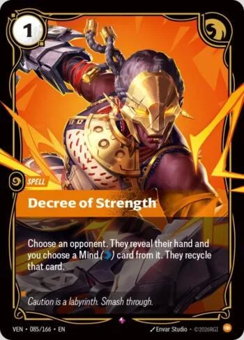 Decree of Strength 85 de Vendetta (Riftbound)