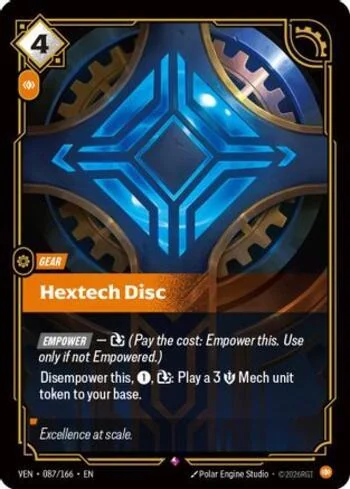 Hextech Disc 87 de Vendetta (Riftbound)