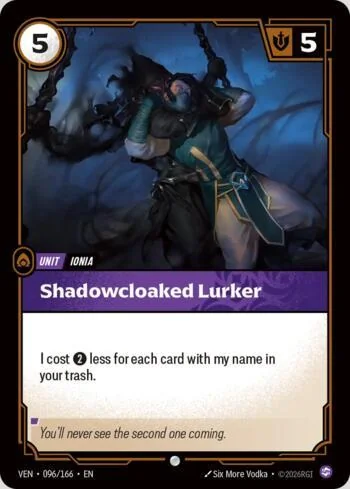 Shadowblade Lurker 96 de Vendetta (Riftbound)