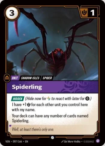 Spiderling 97 de Vendetta (Riftbound)