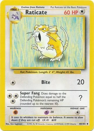 Raticate 40/102