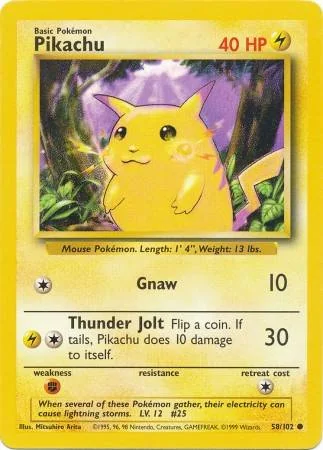 Pikachu 58/102