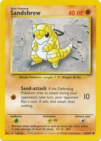 Sandshrew 62/102