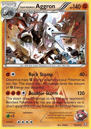 Aggron da Equipe Magma 14/34