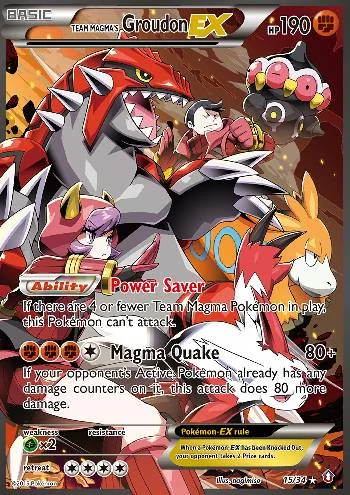 Groudon-EX da Equipe Magma 15/34