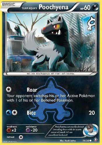 Poochyena da Equipe Aqua 16/34