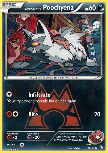 Poochyena da Equipe Magma 17/34