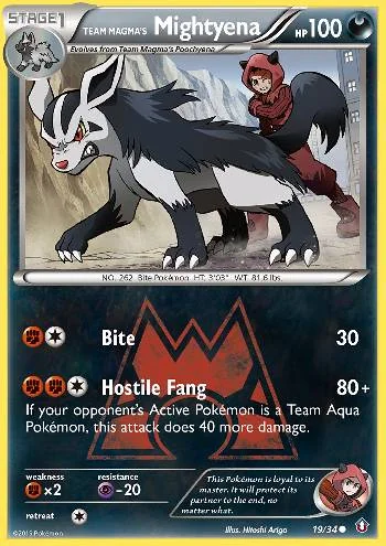 Mightyena da Equipe Magma 19/34