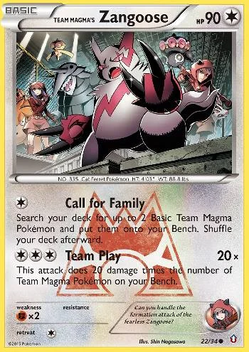 Zangoose da Equipe Magma 22/34