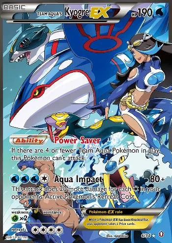 Kyogre-EX da Equipe Aqua 6/34