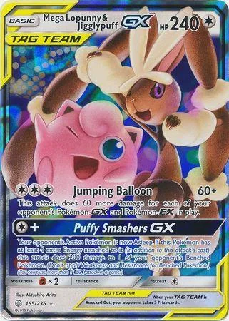 Mega Lopunny e Jigglypuff-GX 165/236