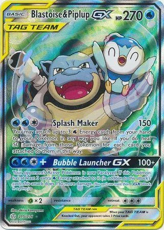Blastoise e Piplup-GX 215/236