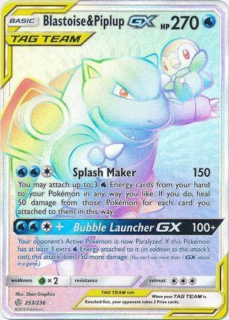 Blastoise e Piplup-GX 253/236