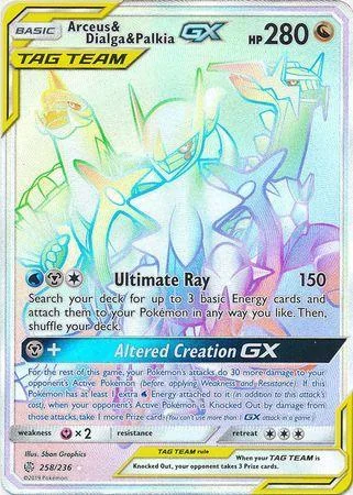 Arceus, Dialga e Palkia-GX 258/236