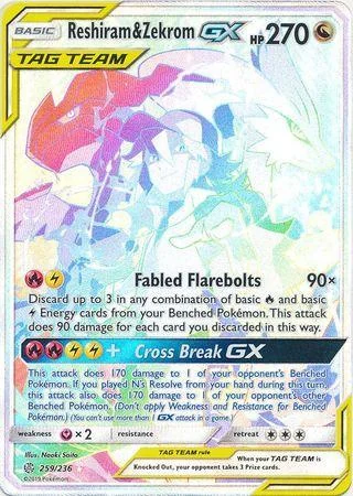Reshiram e Zekrom-GX 259/236