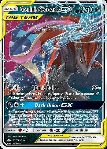 Greninja e Zoroark-GX 107/214