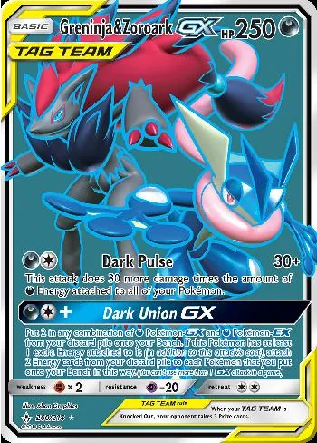 Greninja e Zoroark-GX 200/214