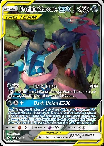 Greninja e Zoroark-GX 201/214