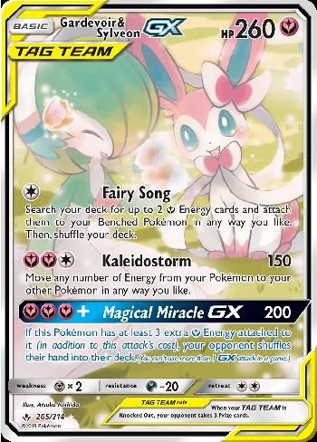 Gardevoir e Sylveon-GX 205/214