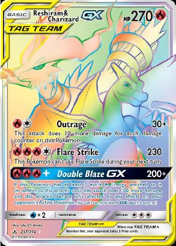 Reshiram e Charizard-GX 217/214
