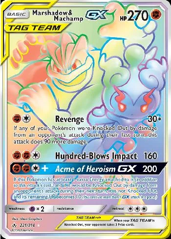 Marshadow e Machamp-GX 221/214