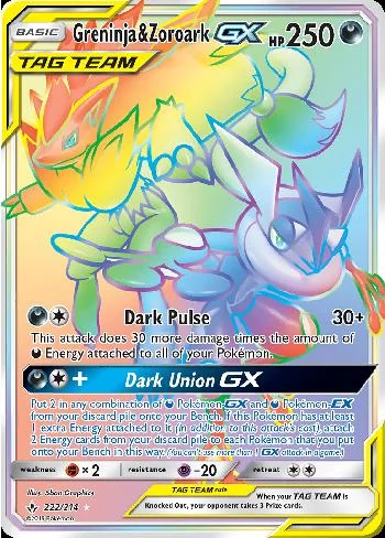 Greninja e Zoroark-GX 222/214