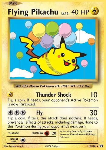 Pikachu Voador 110/108