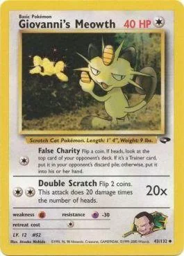 Meowth do Giovanni 43/132