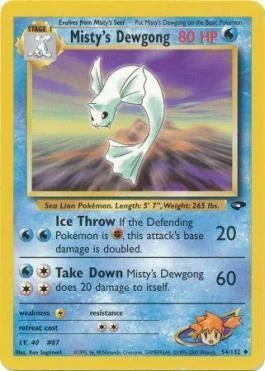 Dewgong da Misty 54/132