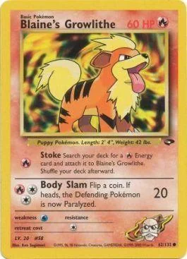 Growlithe do Blaine 62/132