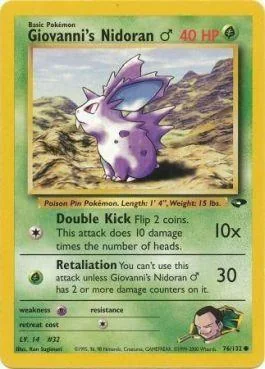 Nidoran Macho do Giovanni 76/132