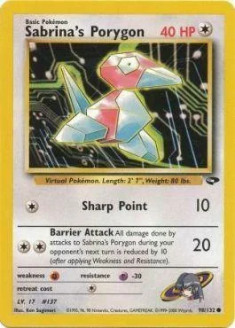 Porygon da Sabrina 98/132