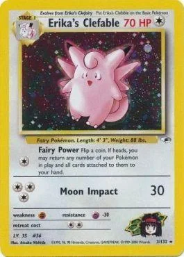 Clefable da Erika 3/132