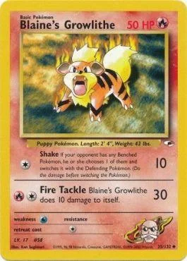 Growlithe do Blaine 35/132