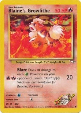 Growlithe do Blaine 62/132