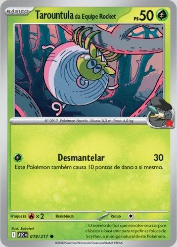 Tarountula da Equipe Rocket 018/217