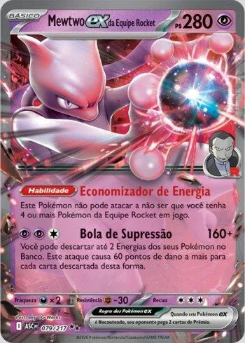 Mewtwo ex da Equipe Rocket 079/217
