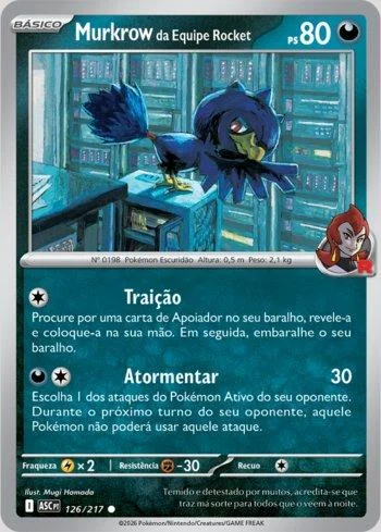 Murkrow da Equipe Rocket 126/217