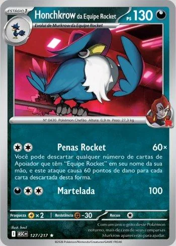Honchkrow da Equipe Rocket 127/217