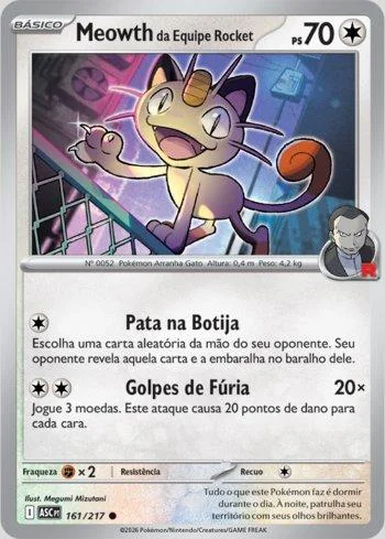 Meowth da Equipe Rocket 161/217