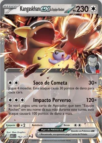 Kangaskhan ex da Equipe Rocket 162/217