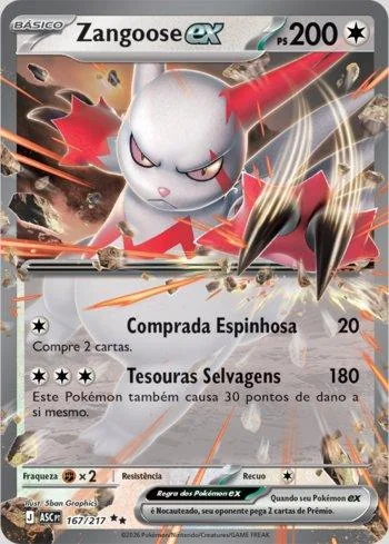 Zangoose ex 167/217